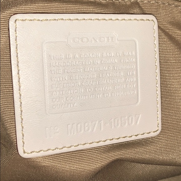 Coach Belted Satchel Hampton Signature Logo Purse - Picture 7 of 8